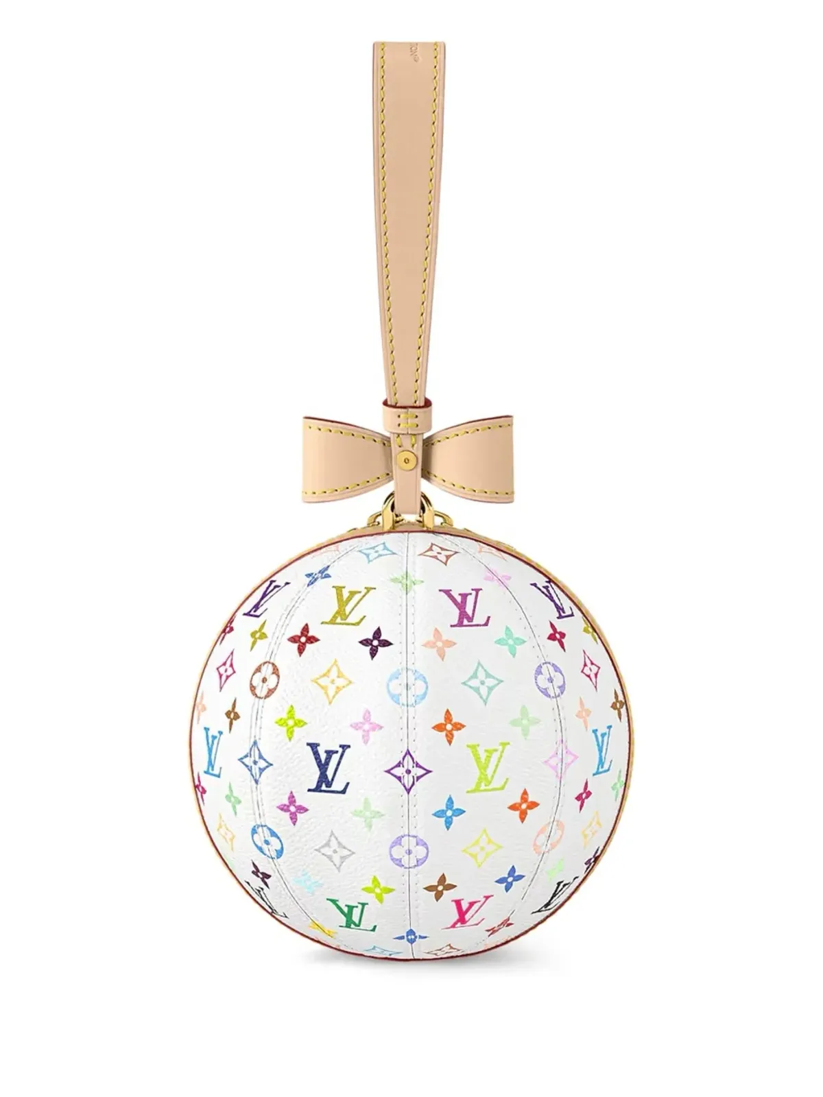 Louis Vuitton ビンテージ × Takashi Murakami Koro Koro ホワイト クラッチバッグ - 画像2