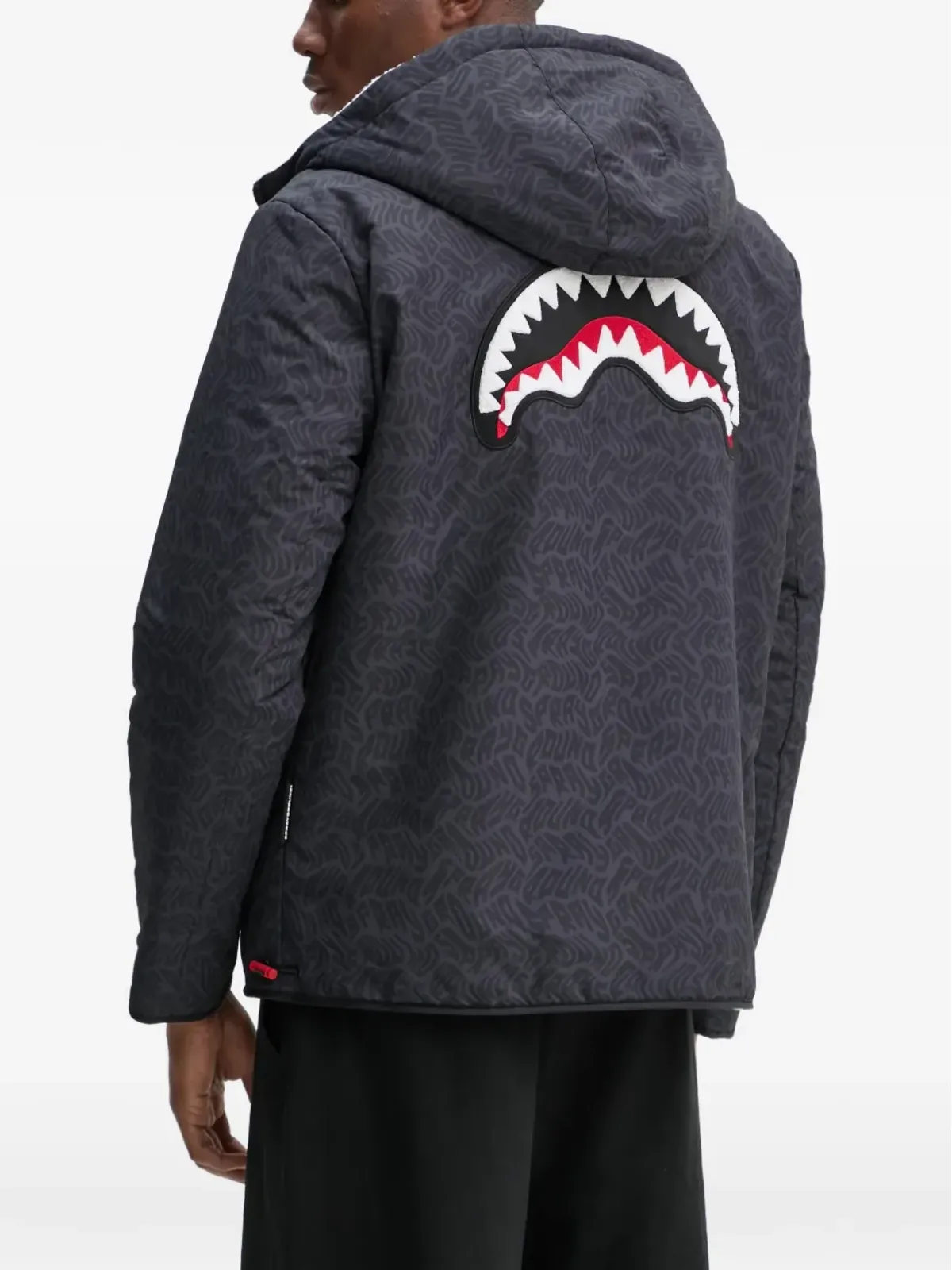Sprayground リバーシブルフーデッドジャケット（ブルー） - 画像4