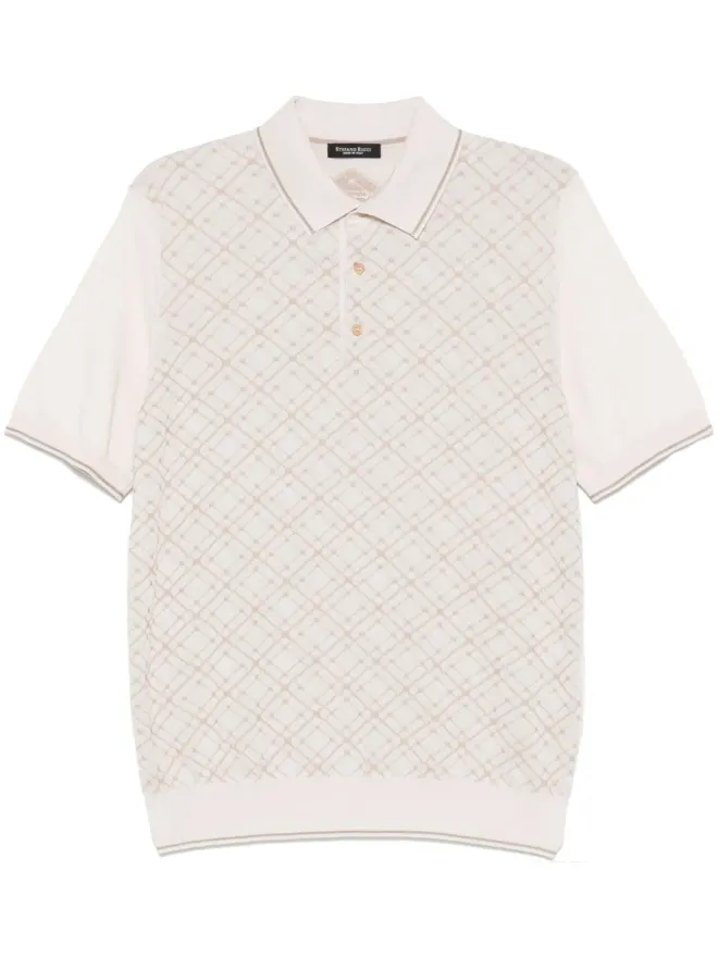 Stefano Ricci Stefano Ricci パターン柄ポロシャツ - Neutralsの商品画像