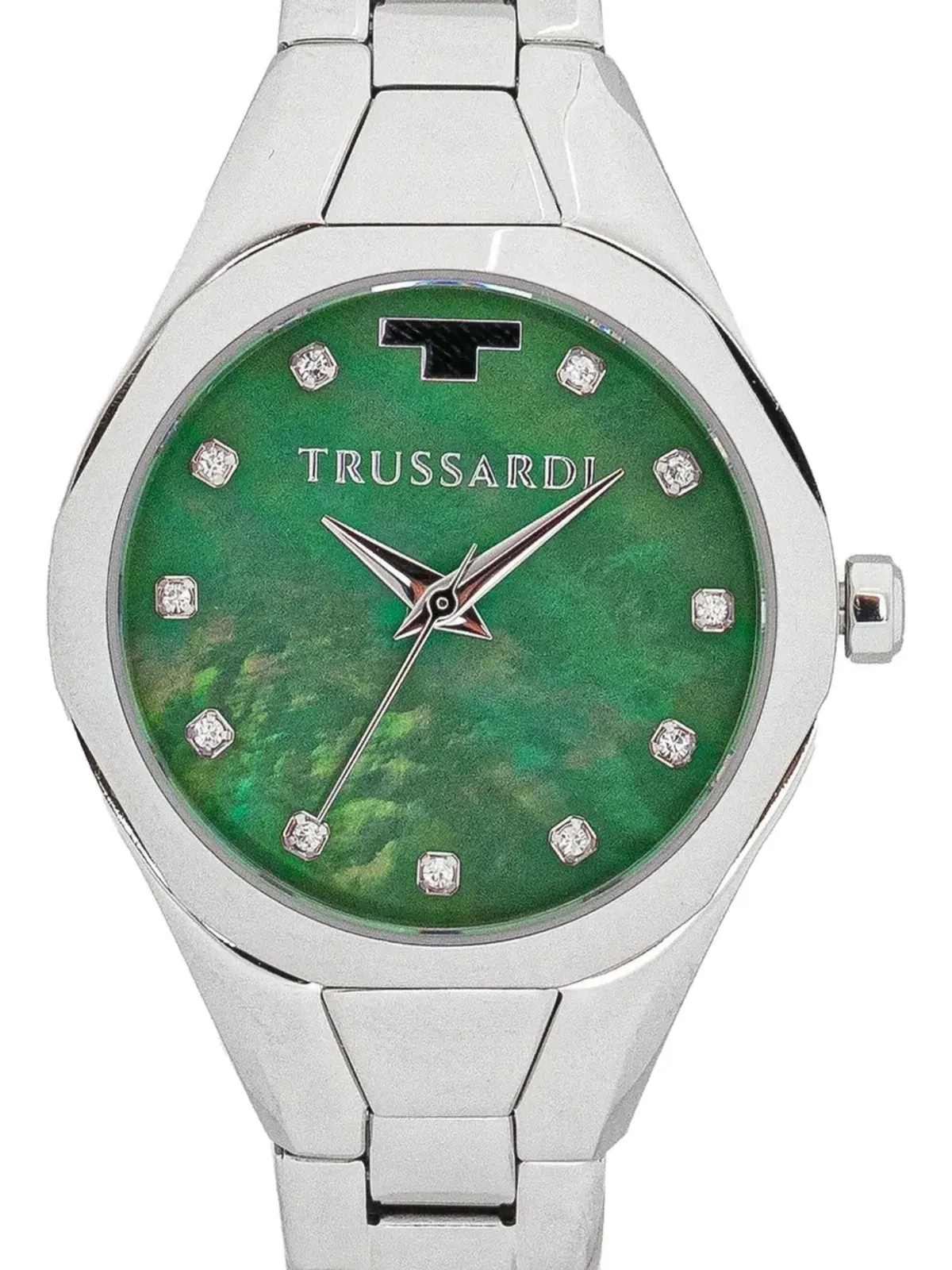 Trussardi クリスタル装飾 腕時計（グリーン） - 画像2