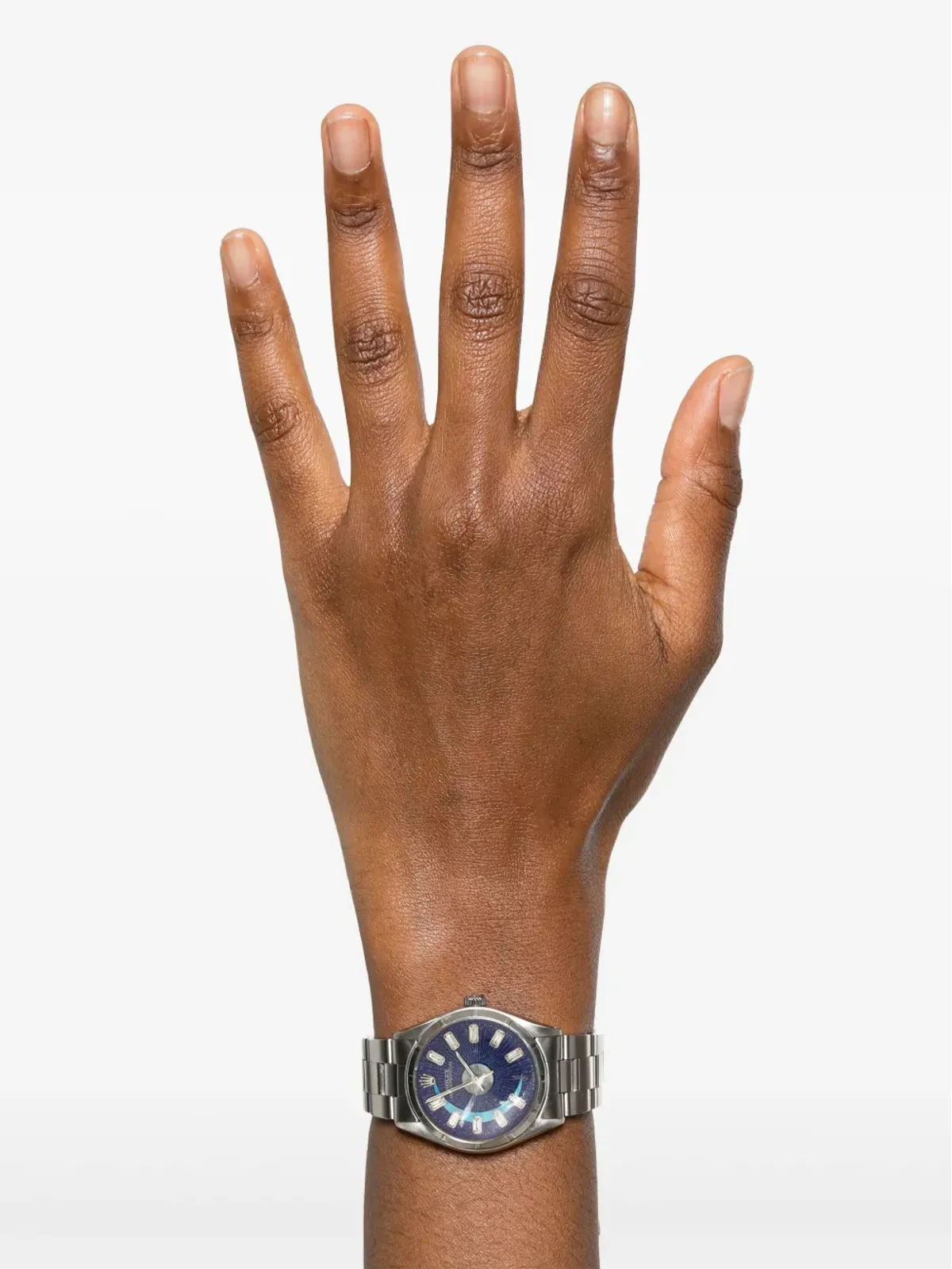 Jacquie Aiche カスタム Rolex Oyster Perpetual Evil Eye 32mm ブルー - 画像2