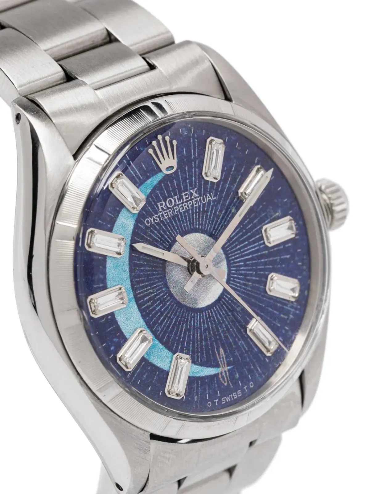 Jacquie Aiche カスタム Rolex Oyster Perpetual Evil Eye 32mm ブルー - 画像3
