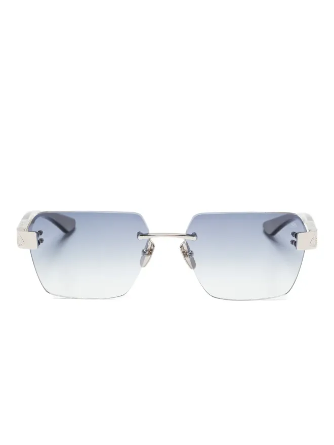 Maybach eyewear Maybach eyewear The Magic リムレス ジオメトリック サングラス - Silverの商品画像
