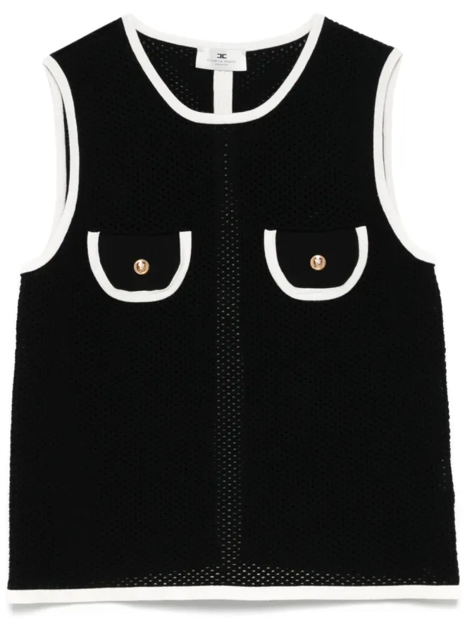 Elisabetta Franchi Elisabetta Franchi オープンニット タンクトップの商品画像