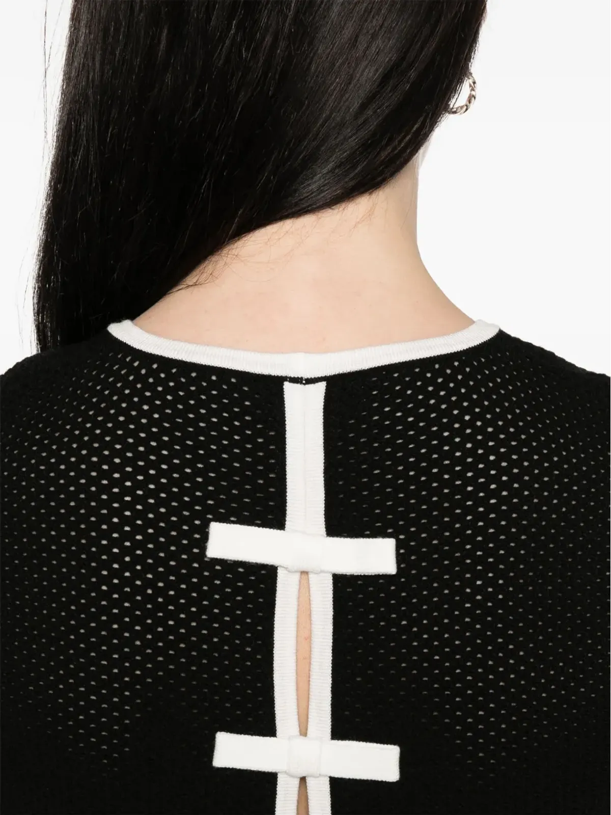 Elisabetta Franchi オープンニット タンクトップ - 画像5