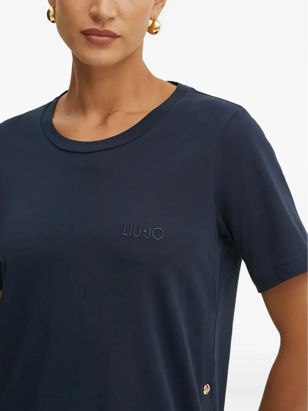 LIU JO ロゴ刺繍 Tシャツ - ブルー - 画像3