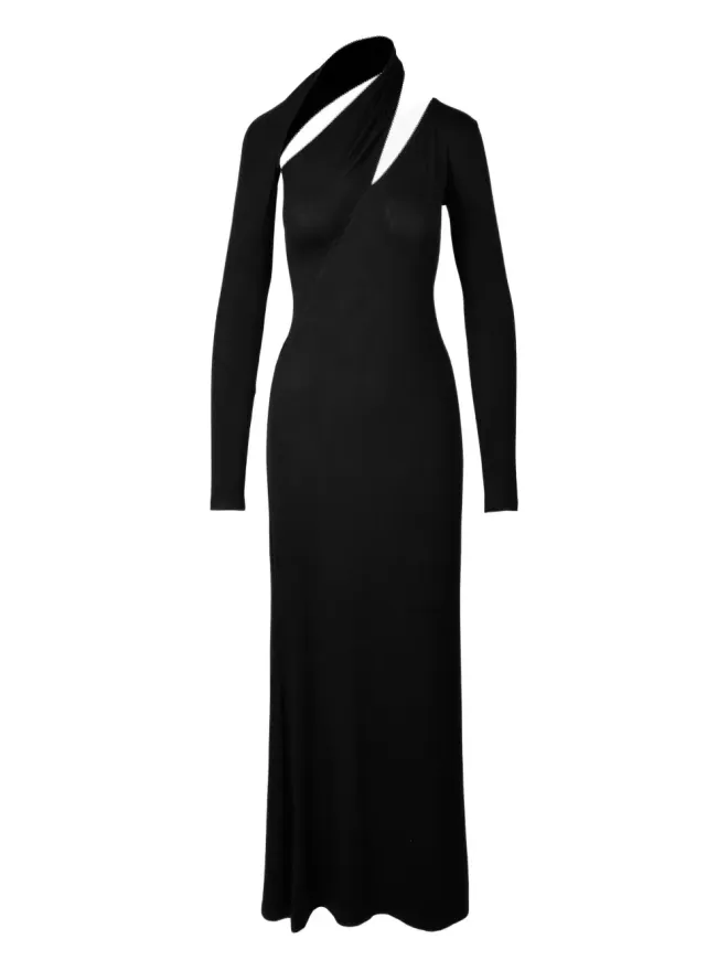 Ioana Ciolacu Ioana Ciolacu カットアウトディテールミディドレスの商品画像