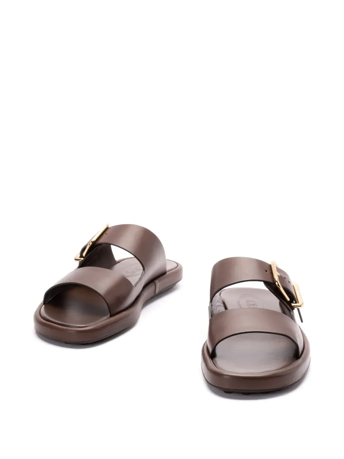 Tod's レザーサンダル - ブラウン - 画像2