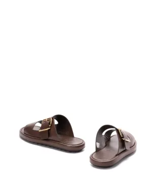 Tod's レザーサンダル - ブラウン - サムネイル3