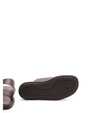 Tod's レザーサンダル - ブラウン - サムネイル4