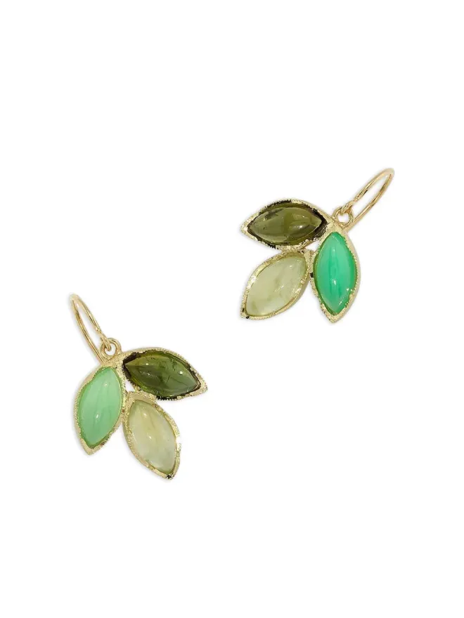 Irene Neuwirth Irene Neuwirth 18K イエローゴールド クラシック・トリオ・デュー・マルチストーン イヤリングの商品画像