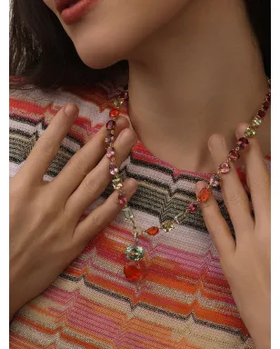 Irene Neuwirth 18K イエローゴールド ファイアオパールとトルマリン ペンダント - サムネイル3