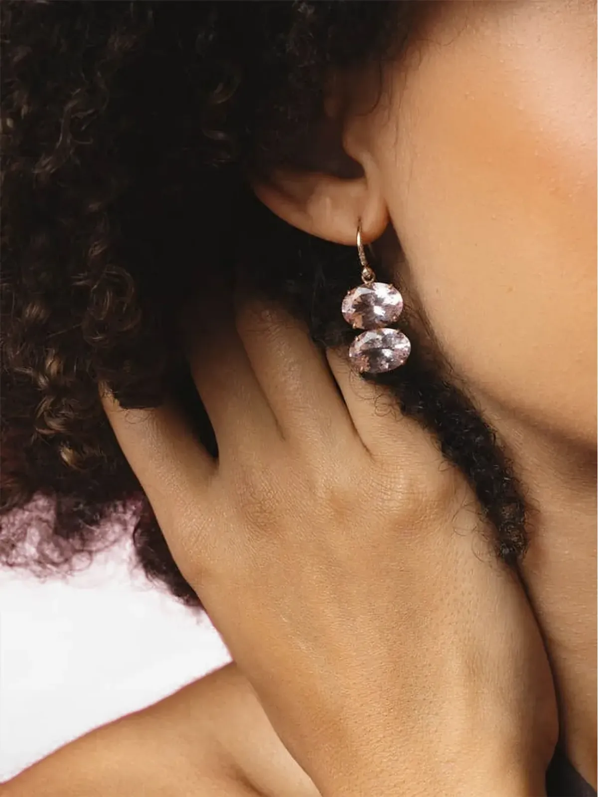Irene Neuwirth 18ktローズゴールド Gemmy Gem モルガン石とダイヤモンド ピアス - ピンク - 画像3