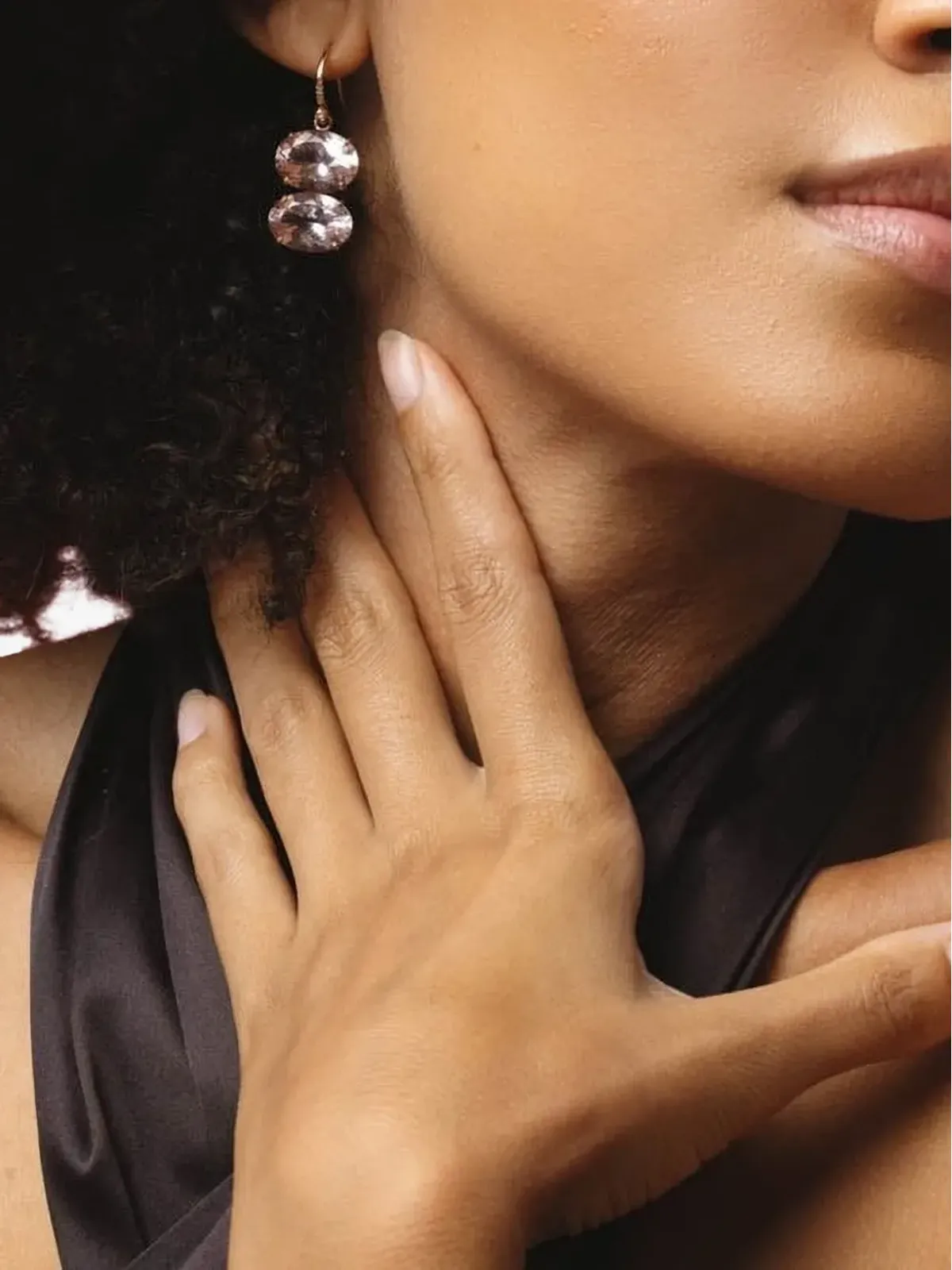 Irene Neuwirth 18ktローズゴールド Gemmy Gem モルガン石とダイヤモンド ピアス - ピンク - 画像4