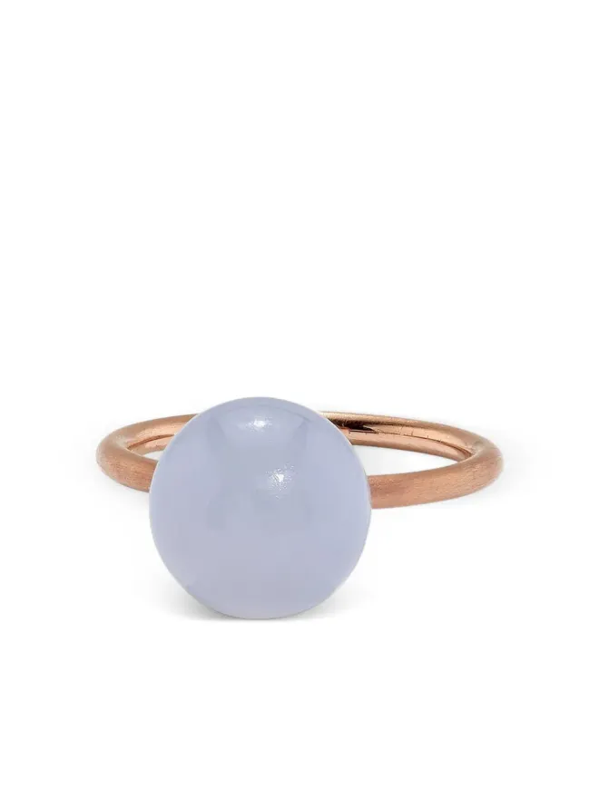 Irene Neuwirth Irene Neuwirth 18K Rose Gold ガムボール チャルセドニー リング - ピンクの商品画像