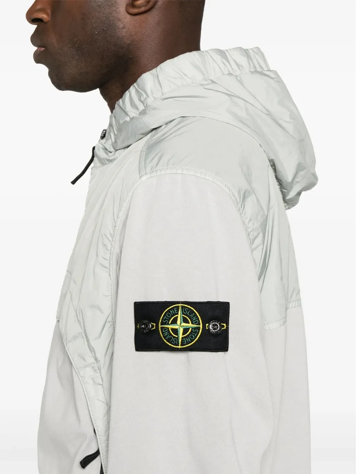 Stone Island シワ加工ジャケット グレー - 画像5