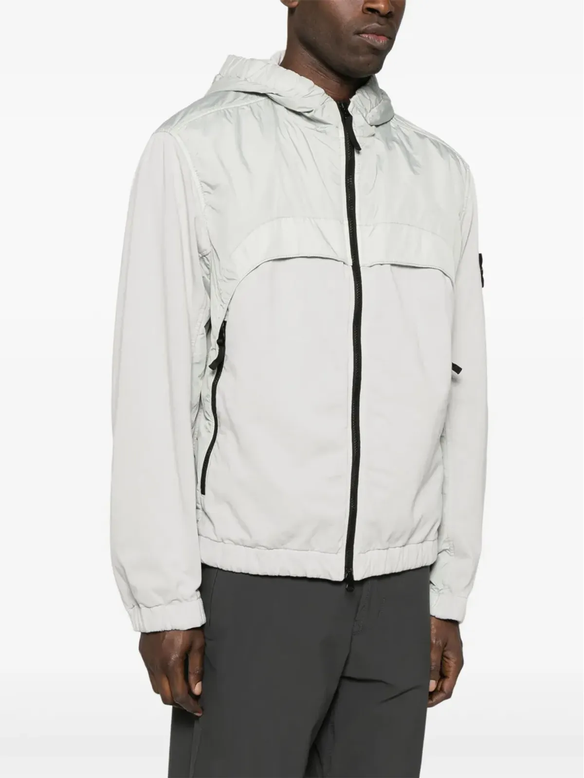 Stone Island シワ加工ジャケット グレー - 画像3
