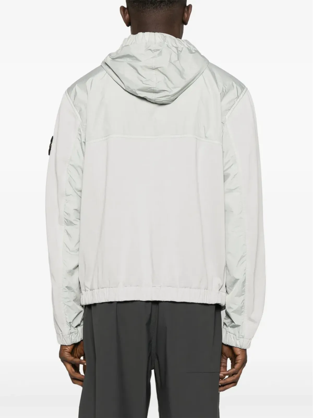 Stone Island シワ加工ジャケット グレー - 画像4