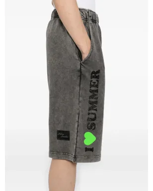 Joshua Sanders スローガンプリントショーツ - サムネイル5