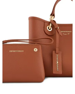 Emporio Armani レザー トートバッグ - ブラウン - サムネイル4
