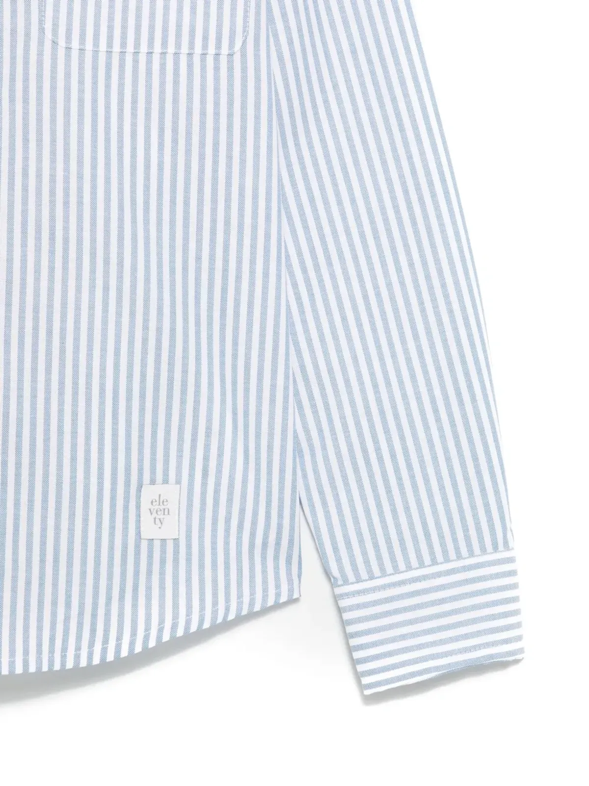 Eleventy Kids striped shirt - Blue - 画像3