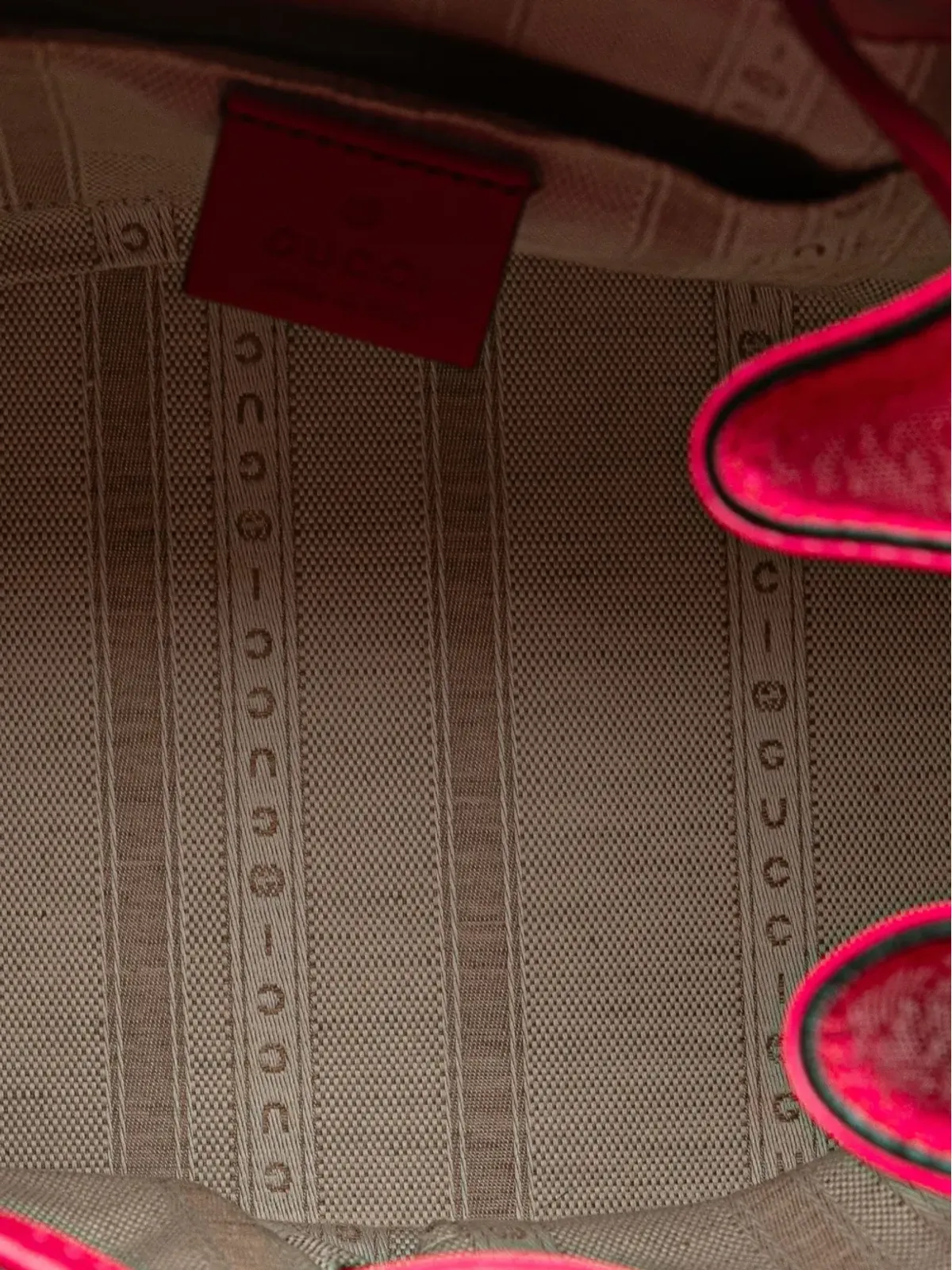 Gucci ビンテージ 2000-2015 ディアマンテレザー ブライト バケットバッグ - ピンク - 画像5