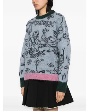 YANYAN KNITS ジャカードセーター - サムネイル3