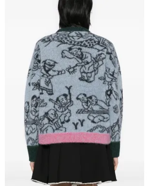 YANYAN KNITS ジャカードセーター - サムネイル4