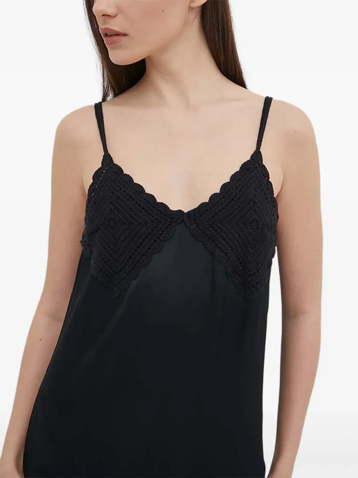 Sisley クロシェディテール ミディスリップドレス - 画像5