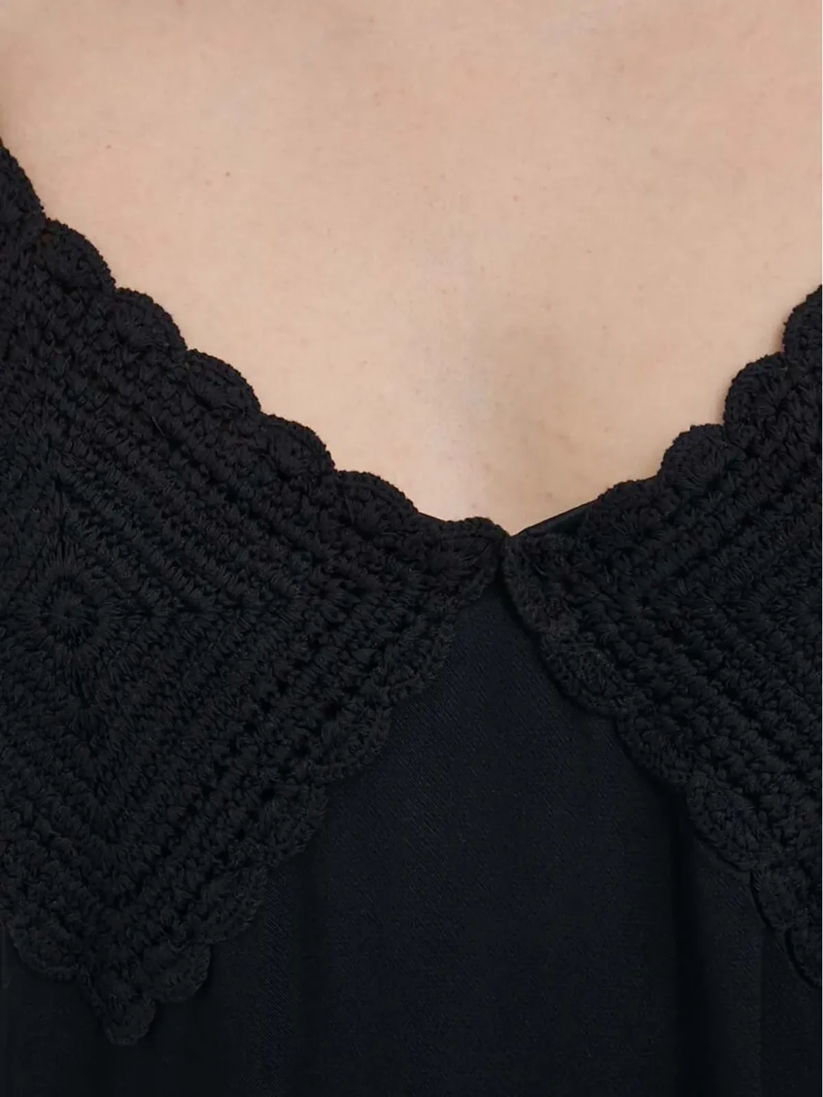 Sisley クロシェディテール ミディスリップドレス - 画像4