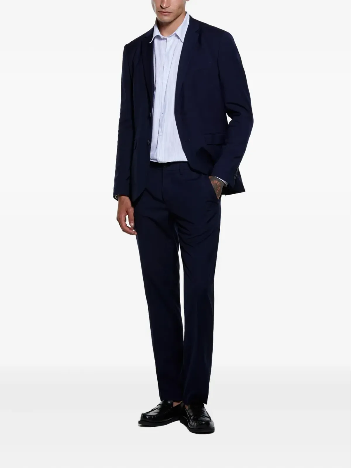 Sisley ボタン留めのシングルブレストスーツ - 画像2