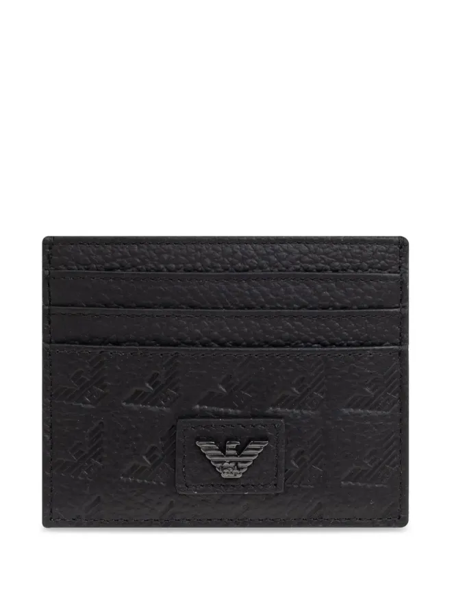Emporio Armani Emporio Armani イーグルエンボス レザー カードホルダーの商品画像