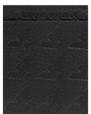 Emporio Armani イーグルエンボス レザー カードホルダー - サムネイル3