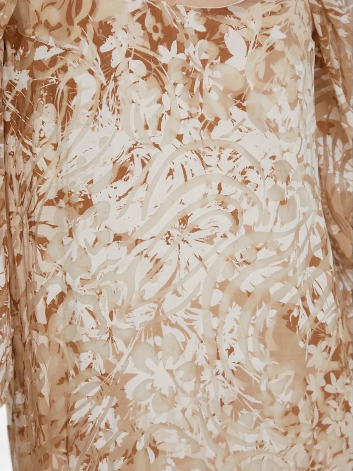 Sisley パフスリーブ 花柄プリント ミニドレス - 画像3