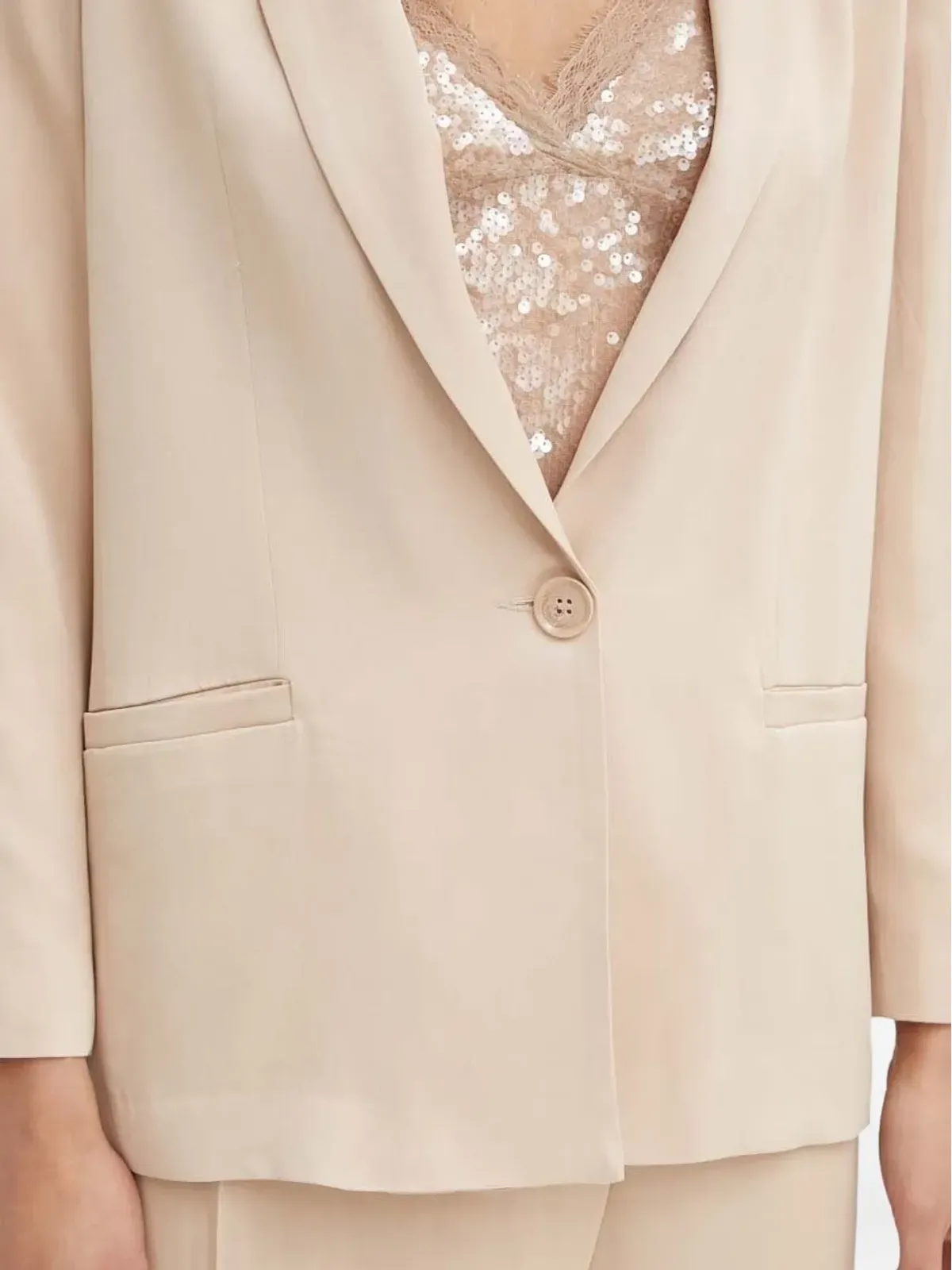 Sisley ノッチド・シングルボタン ブレザー - 画像5