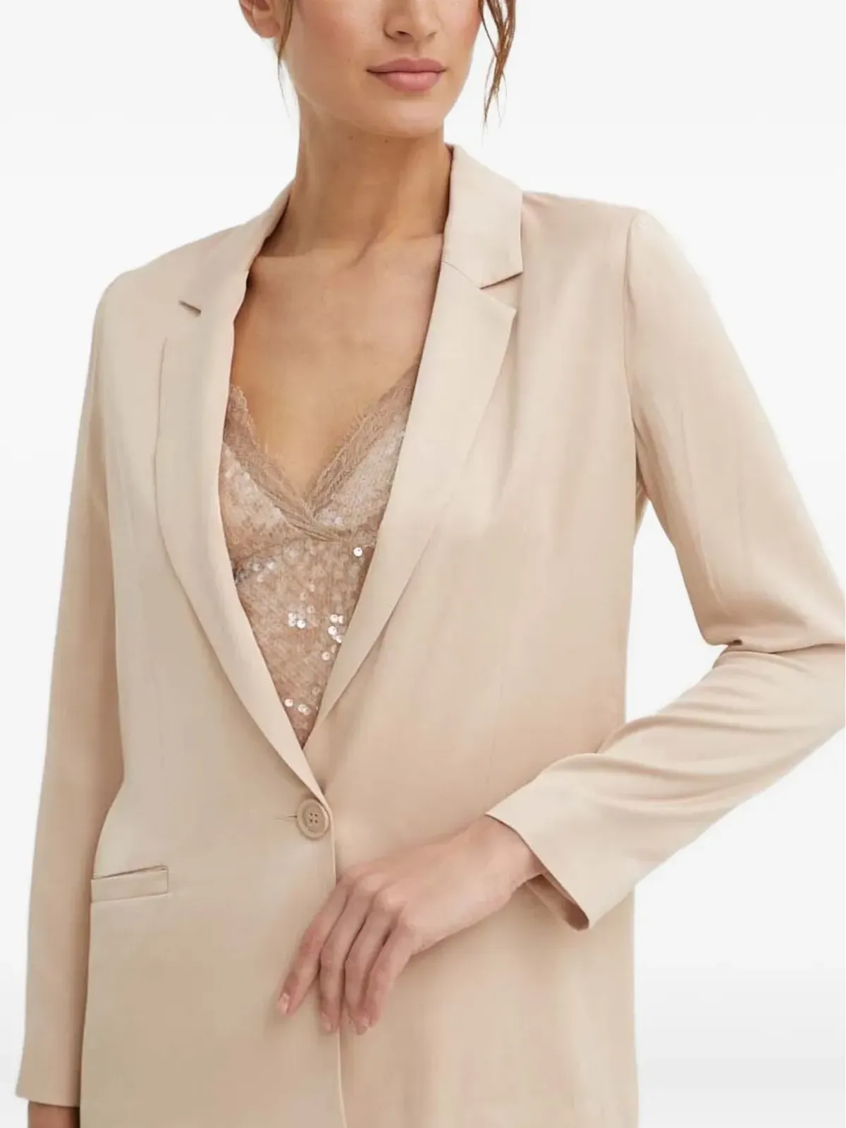 Sisley ノッチド・シングルボタン ブレザー - 画像4