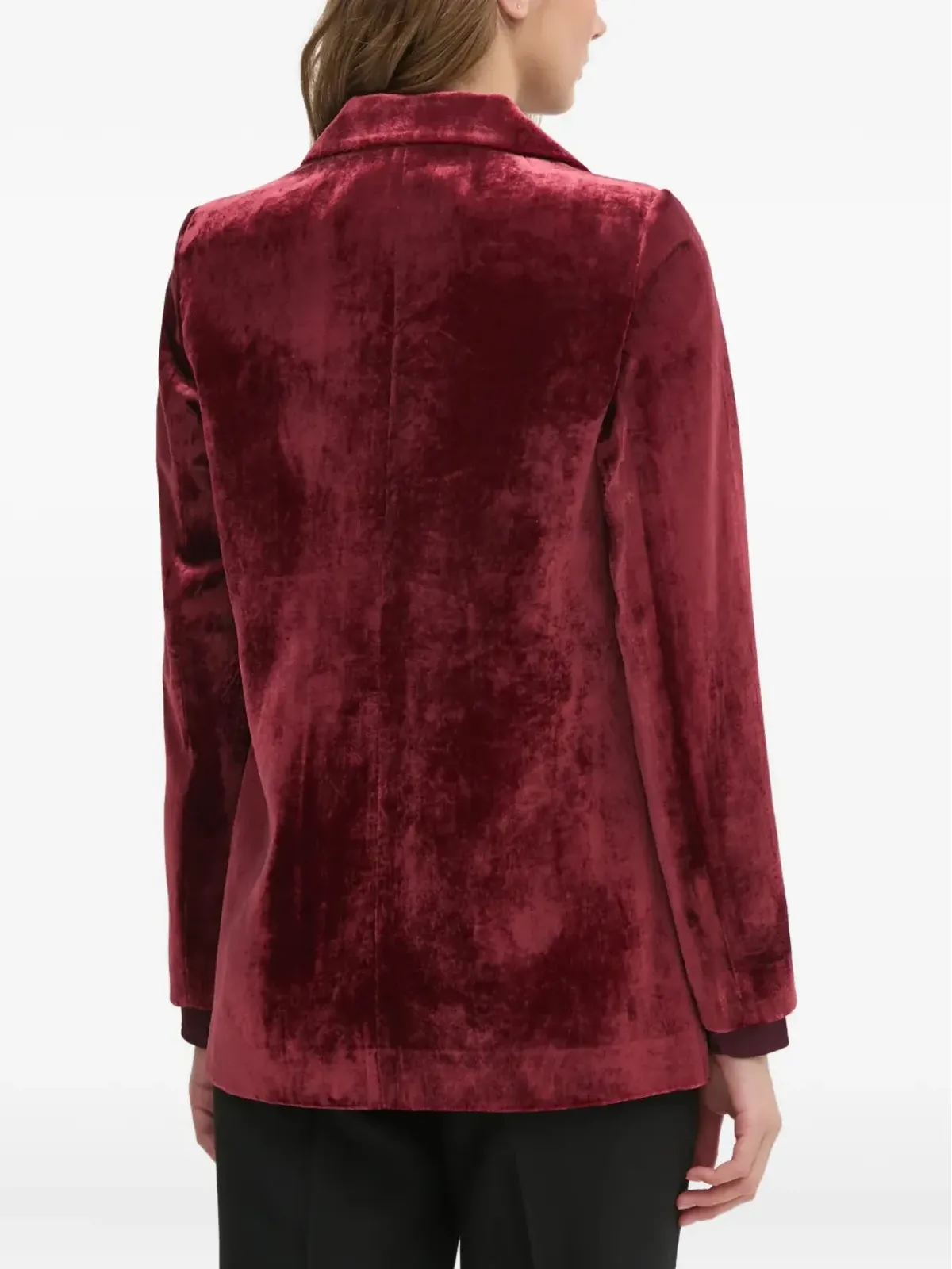 Sisley velour blazer - Red - 画像3