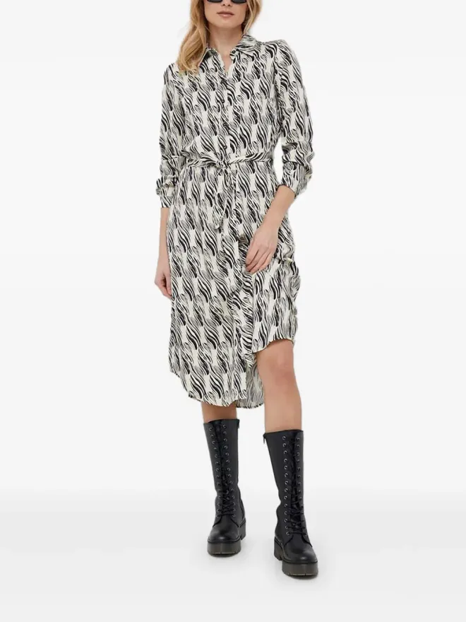 Sisley Sisley ベルト付きミディ丈シャツドレスの商品画像