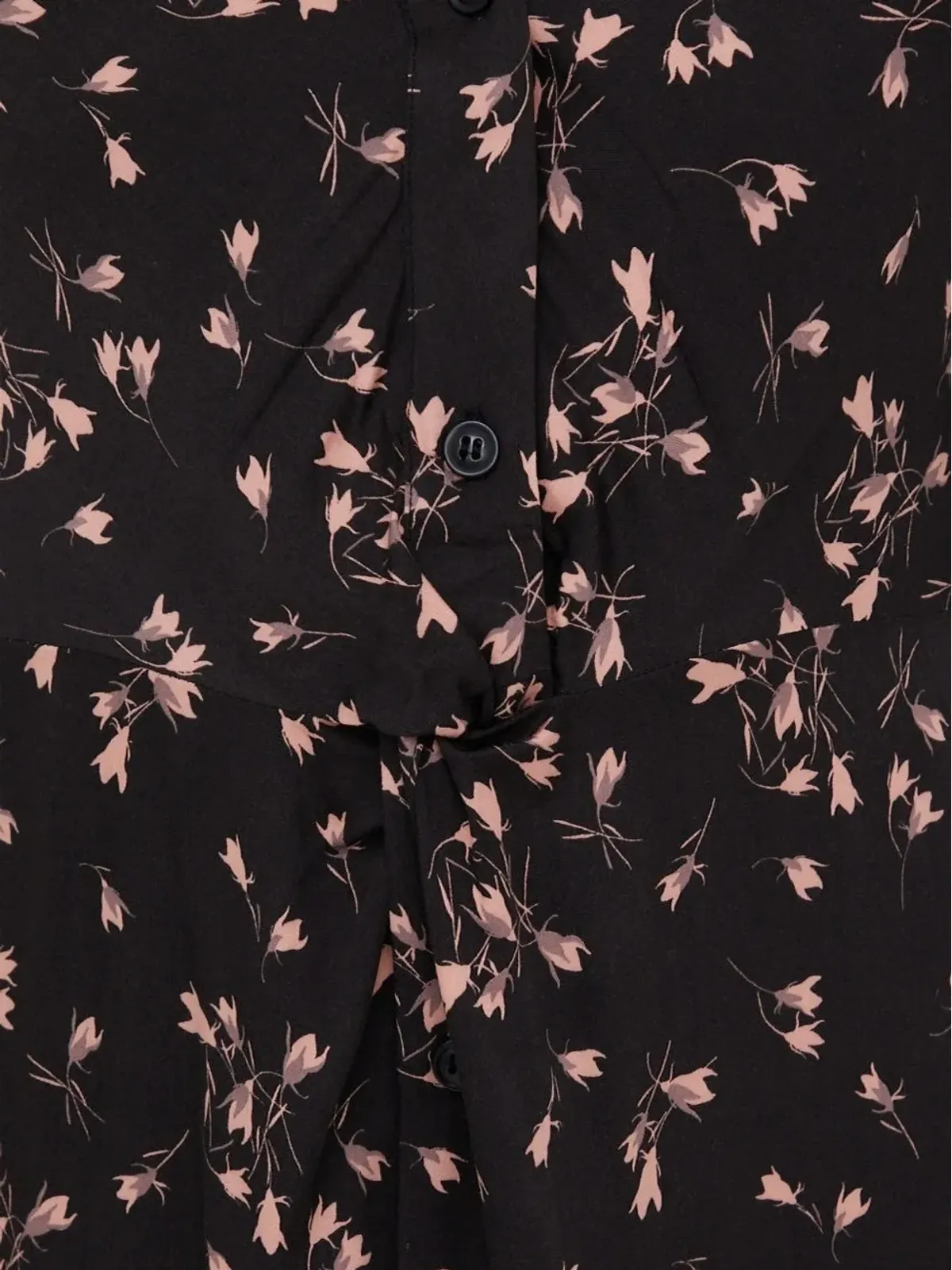 Sisley 花柄プリント ボタン付き ミディ丈ワンピース - 画像4