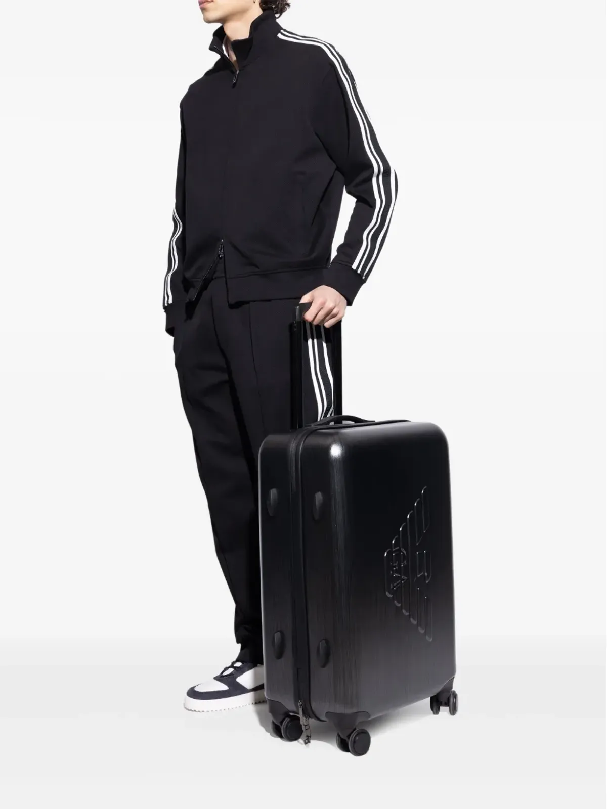 Emporio Armani ミディアム ロゴエンボス トローリーバッグ - 画像2