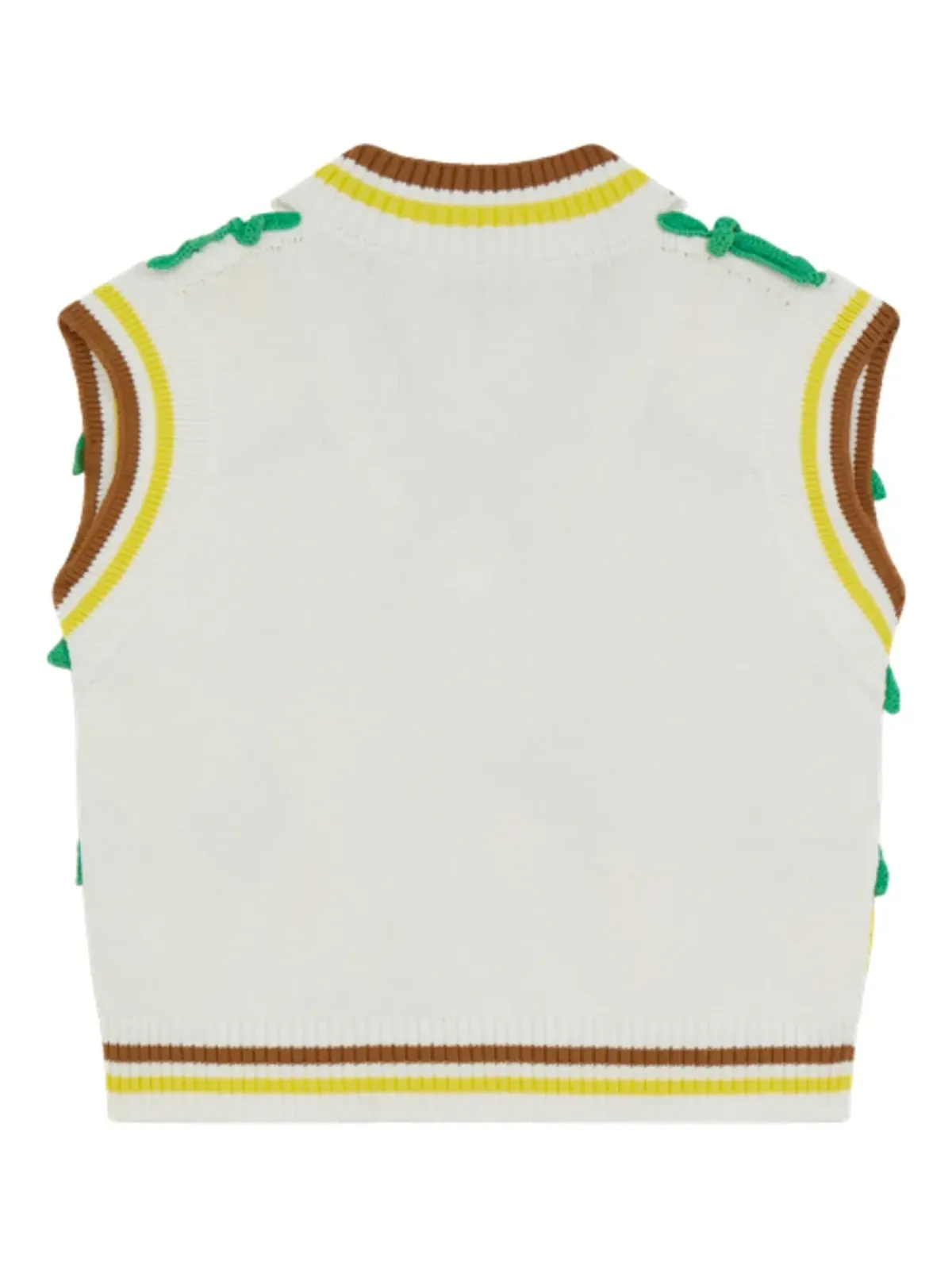 Mira Mikati かぎ針編み レモン色ベスト - 画像2
