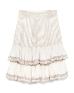 Alaïa Pre-Owned 2000s フリルスカート - サムネイル2