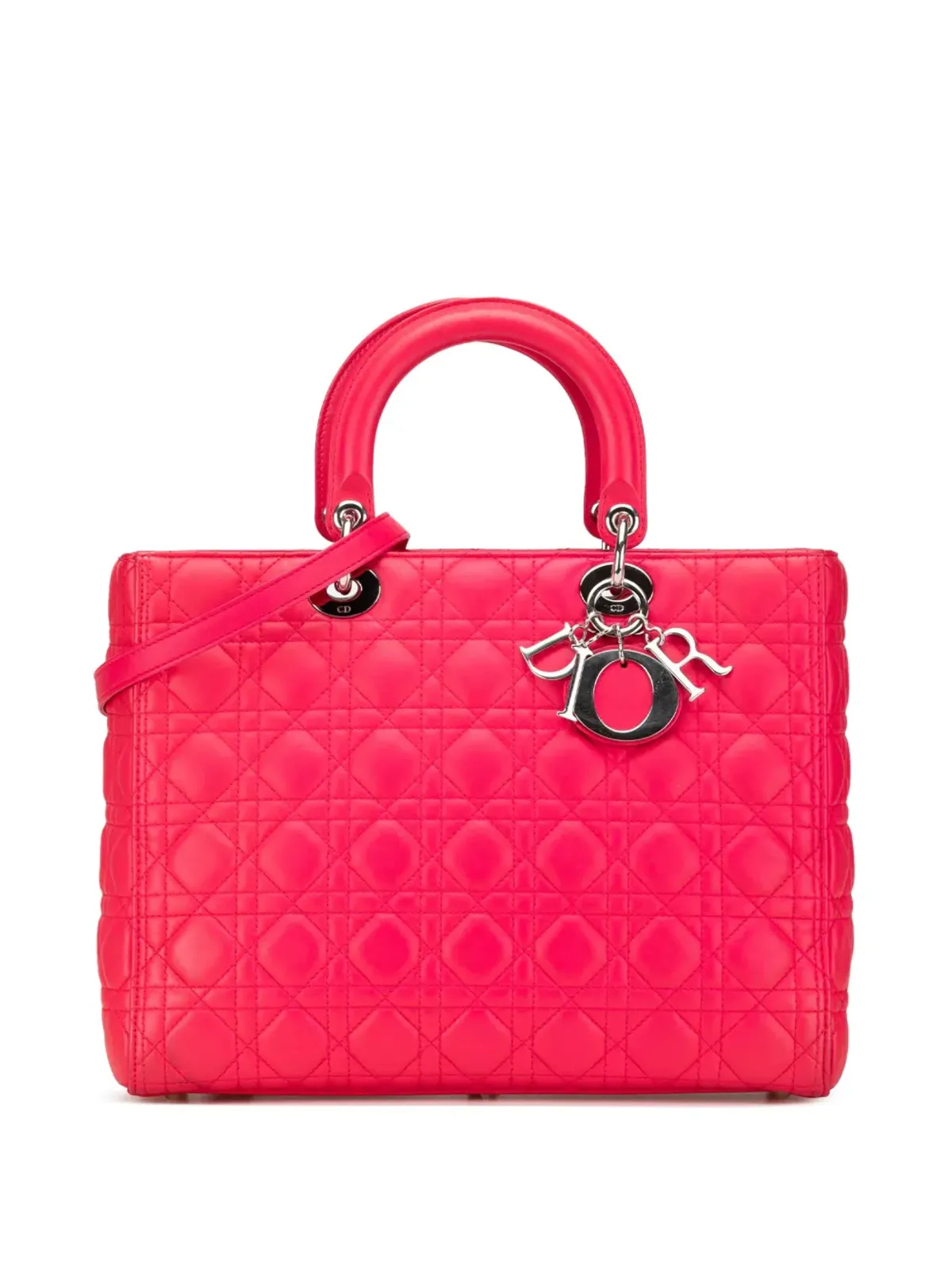 Christian Dior ビンテージ カナージュ レディ Dior サッチェル - 画像1