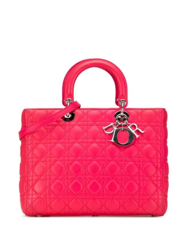 Christian Dior Pre-Owned Christian Dior ビンテージ カナージュ レディ Dior サッチェルの商品画像