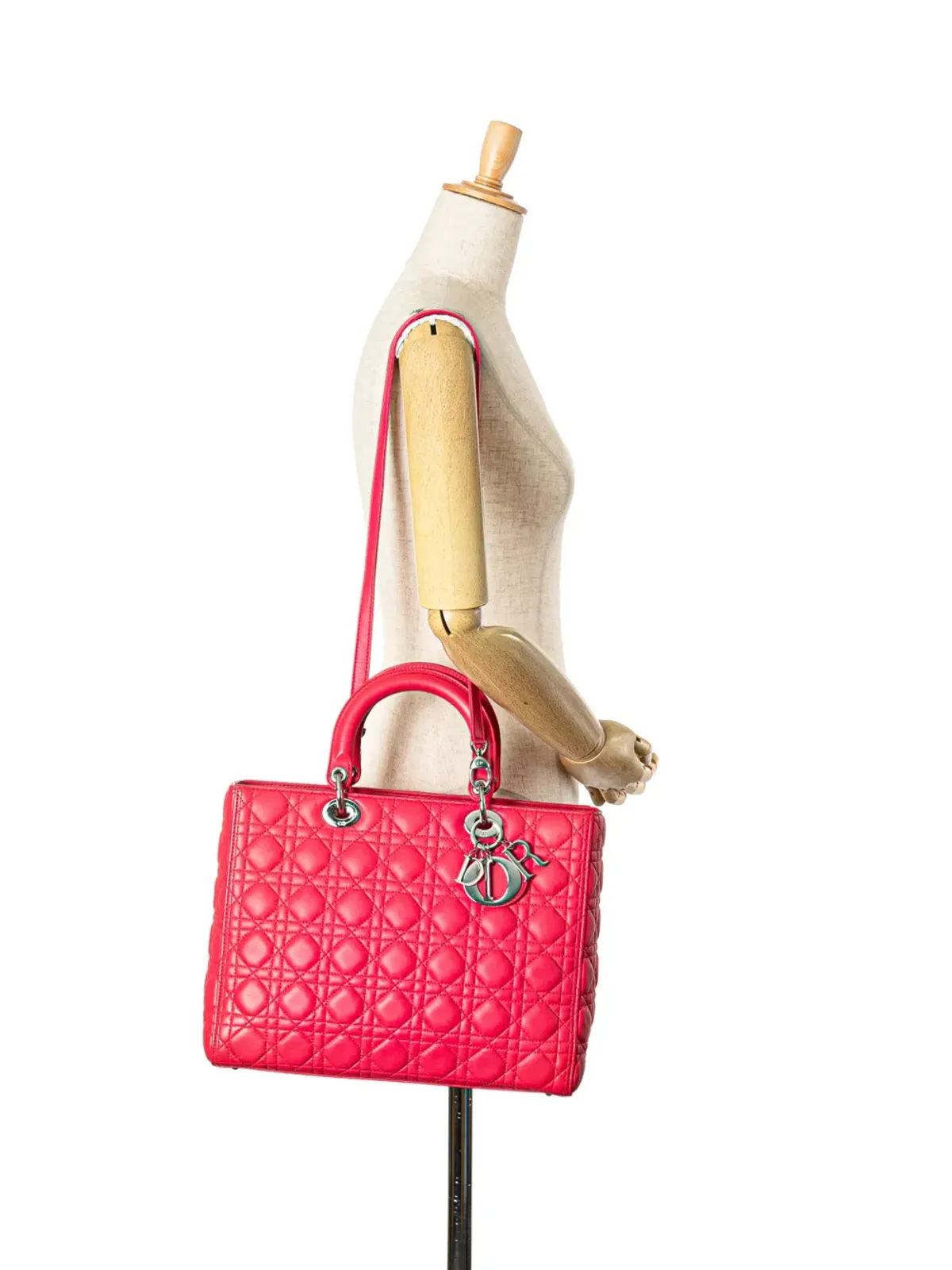 Christian Dior ビンテージ カナージュ レディ Dior サッチェル - 画像2