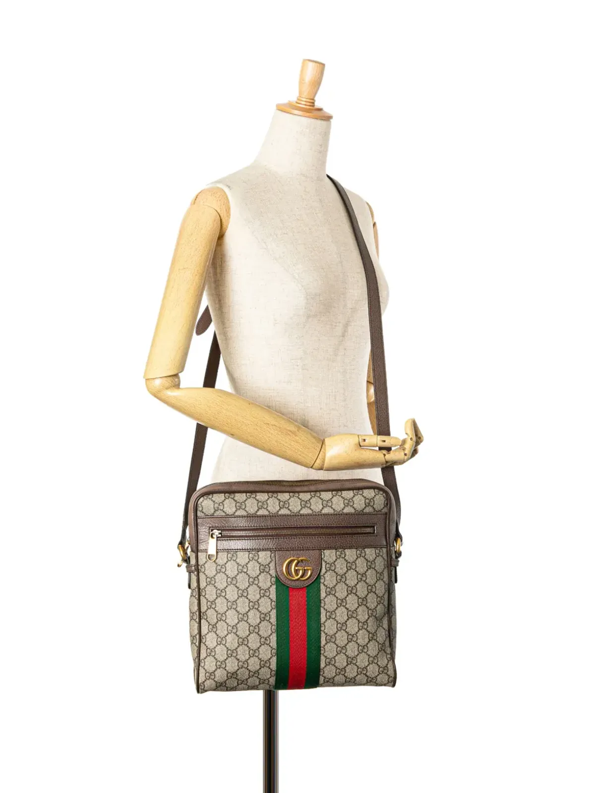 Gucci Pre-Owned 2000-2015年製 GG Supreme Ophidia クロスボディバッグ - ブラウン - 画像2