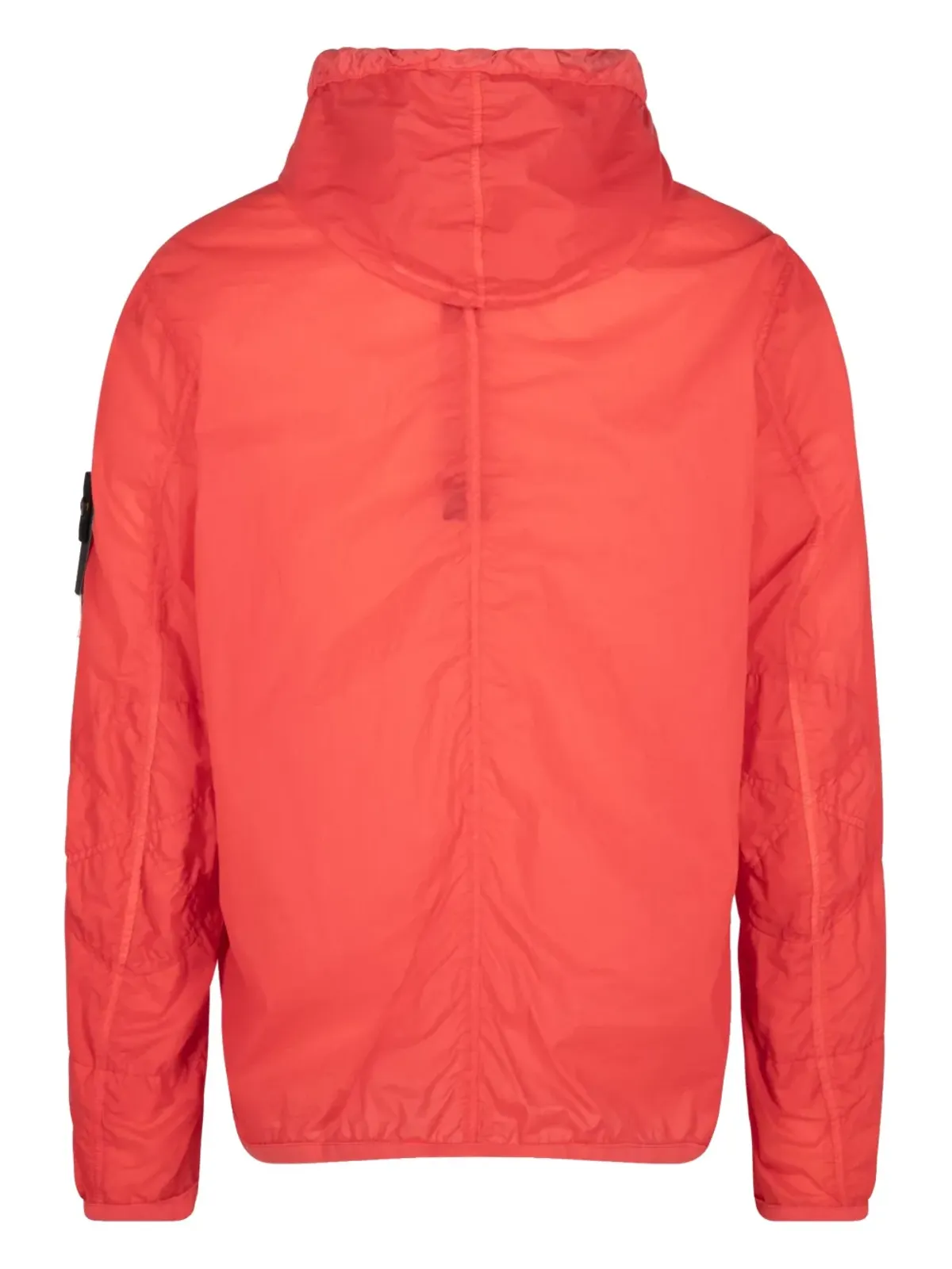 Stone Island レッドのフード付きウィンドブレーカー - 画像2