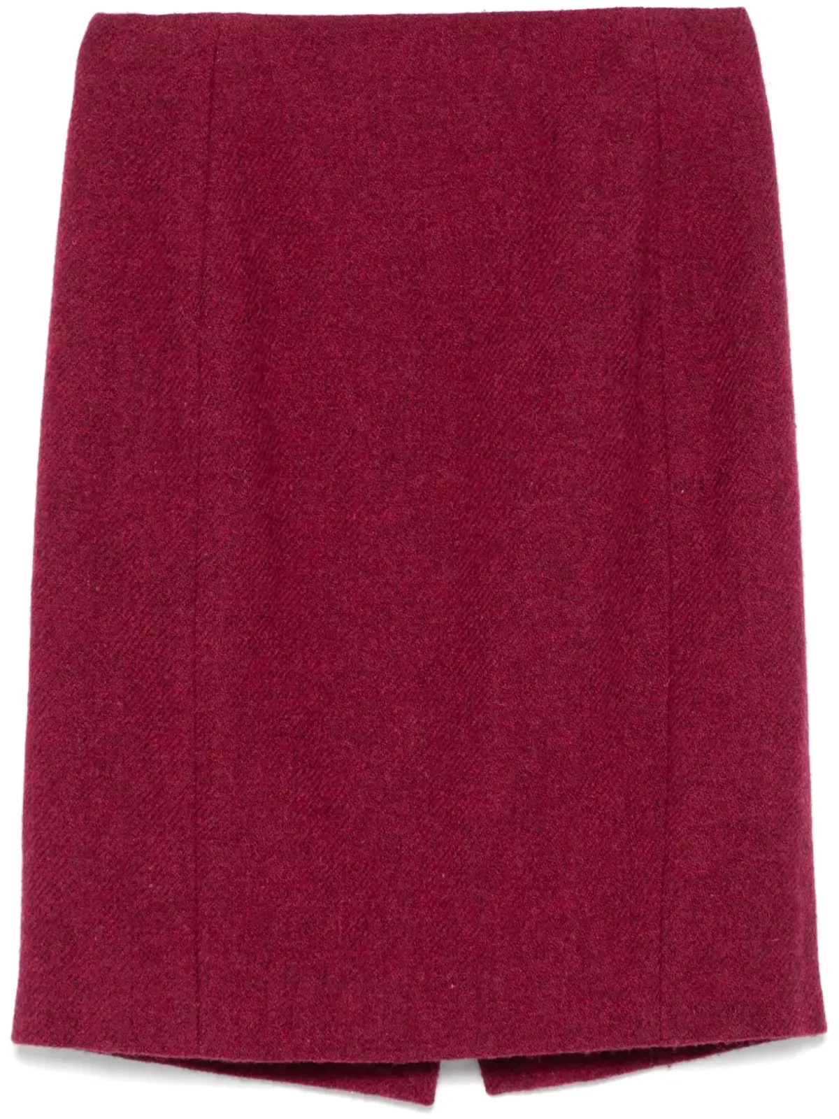 John Galliano Pre-Owned 1990s ウールスカート レッド - 画像1