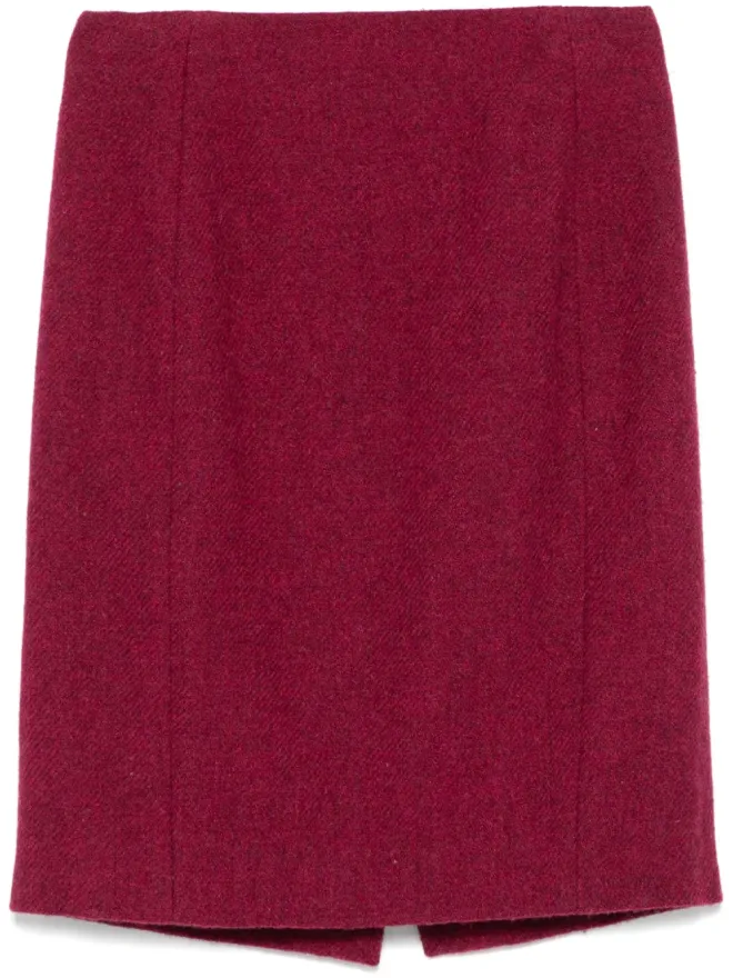 John Galliano Pre-Owned John Galliano Pre-Owned 1990s ウールスカート レッドの商品画像