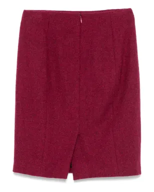 John Galliano Pre-Owned 1990s ウールスカート レッド - サムネイル2